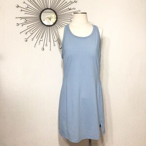 Women's Faded Blue Sleeveless Tennis Dress